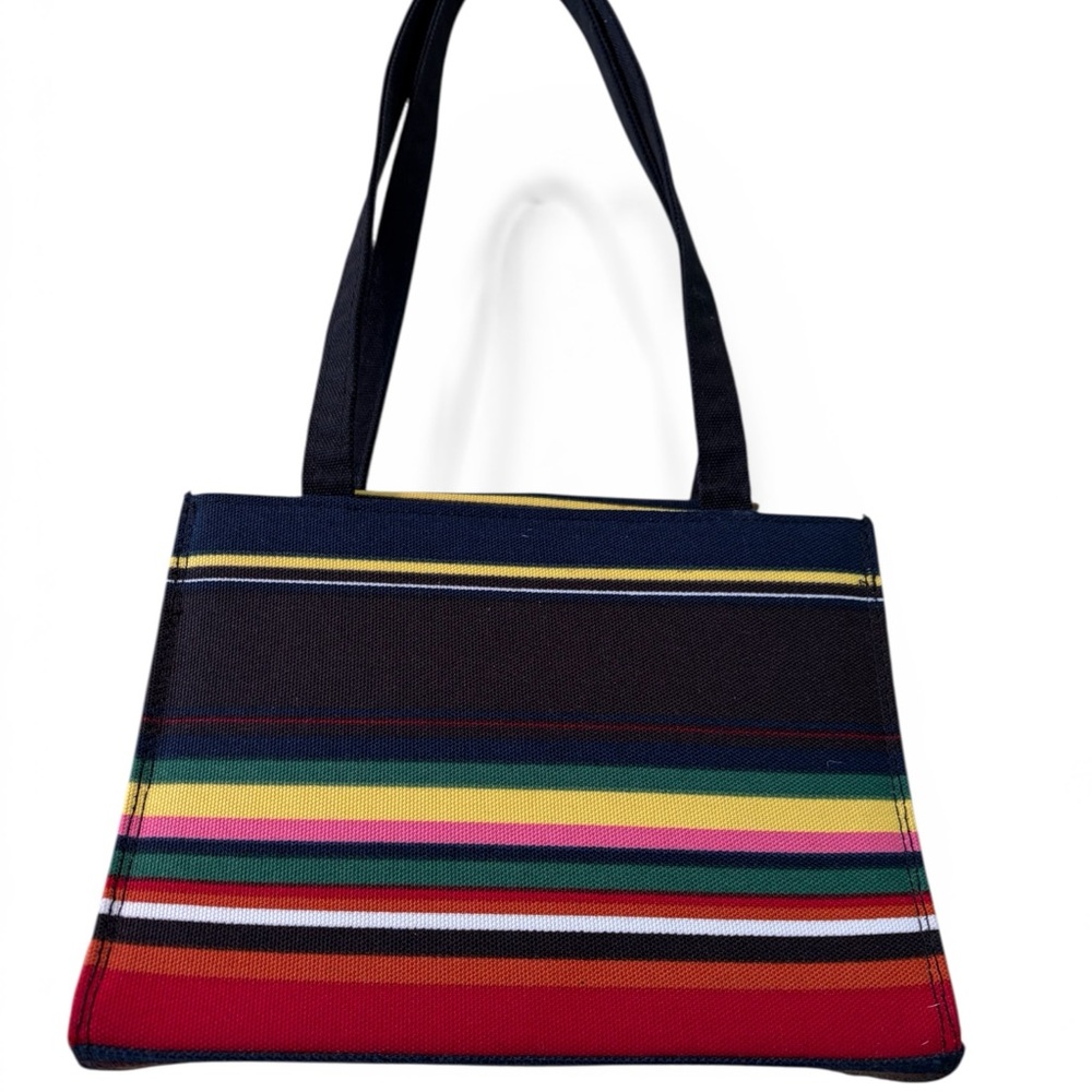 kate spade Navy Multi-Stripe Canvas Tote - Picture 2 of 4